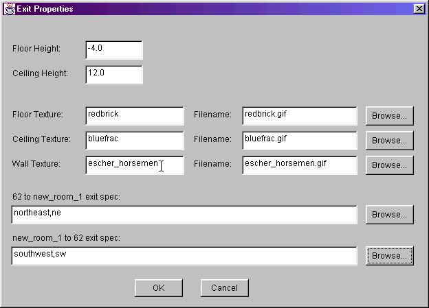 exit properties dialog